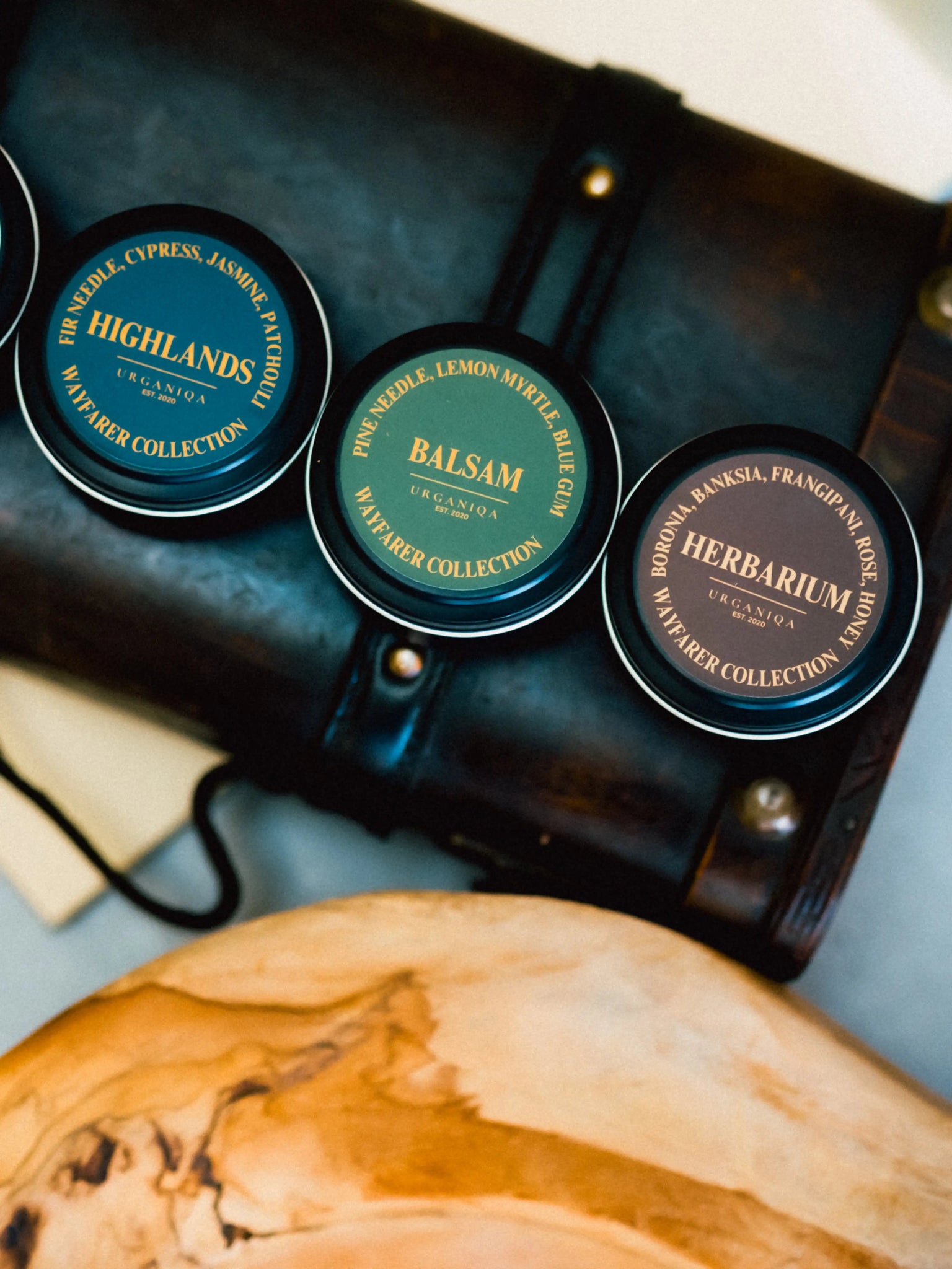 Herbarium Soy Candle Travel Tin | Wayfarer Collection - Urganiqa