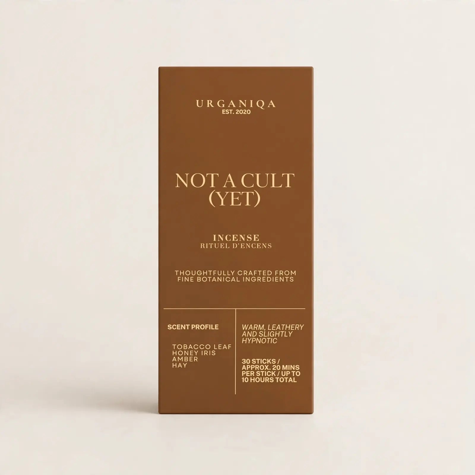 Not a Cult (Yet) Incense | Grounded Collection - Urganiqa