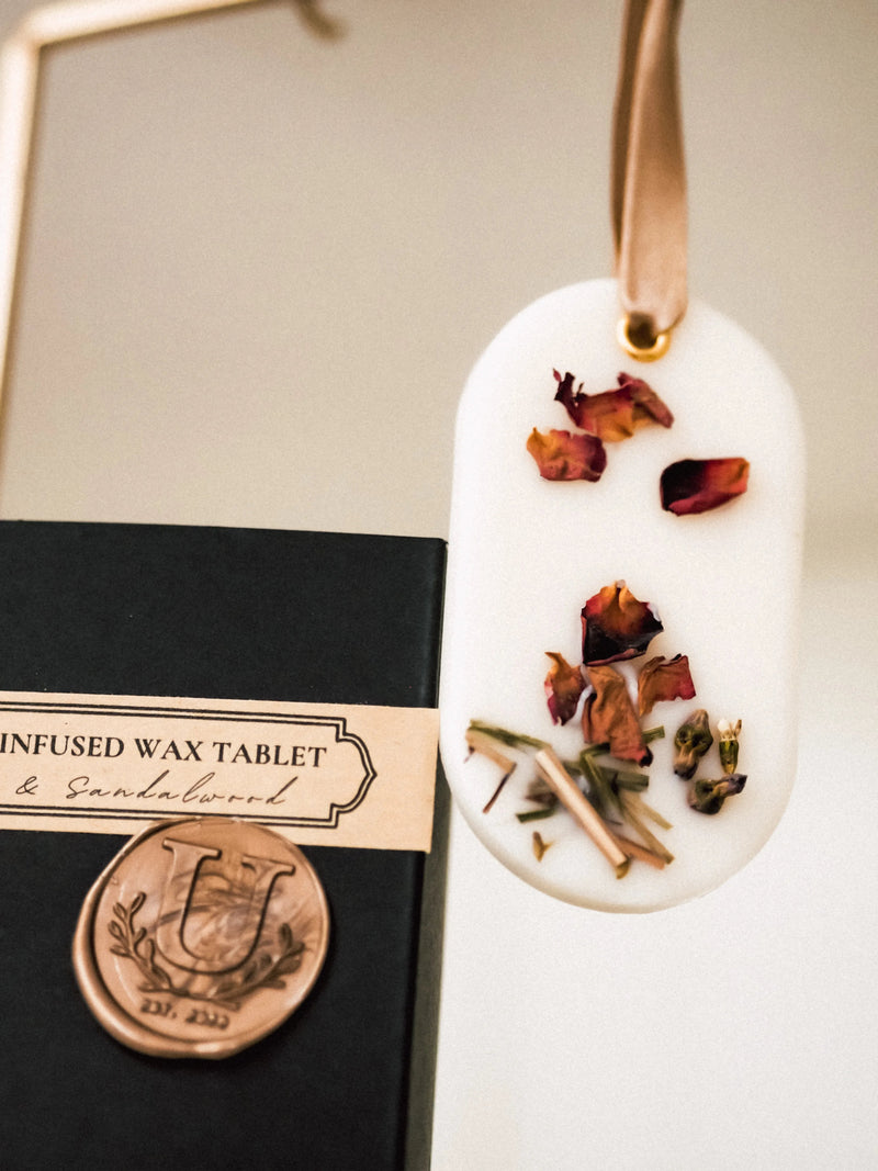Cedar & Sandalwood Wax Tablet | Gift Collection - Urganiqa