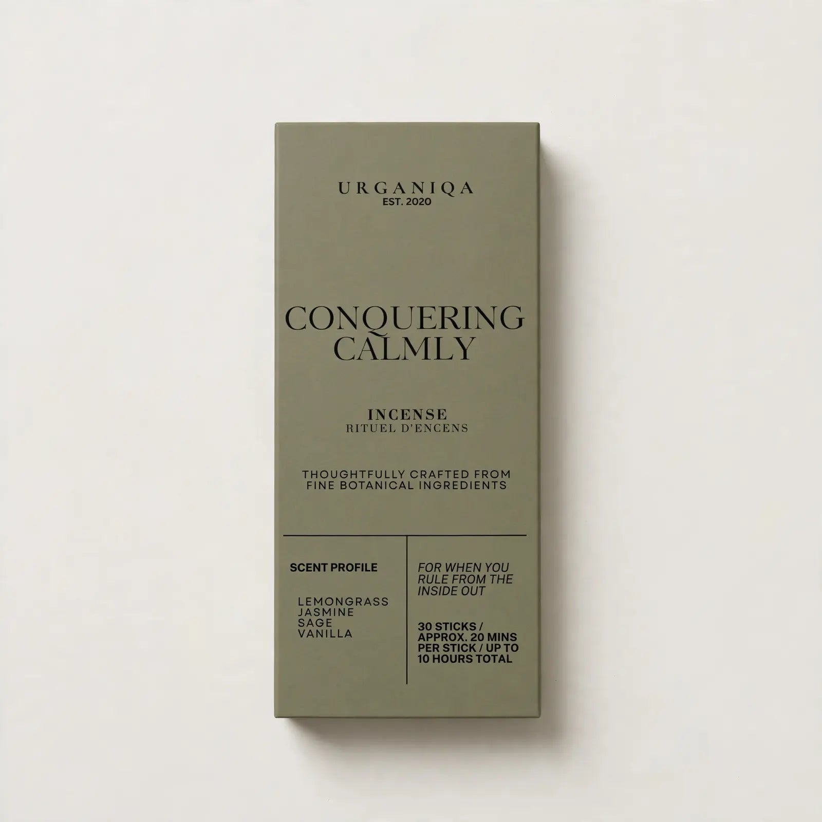 Conquering Calmly Incense | Grounded Collection - Urganiqa