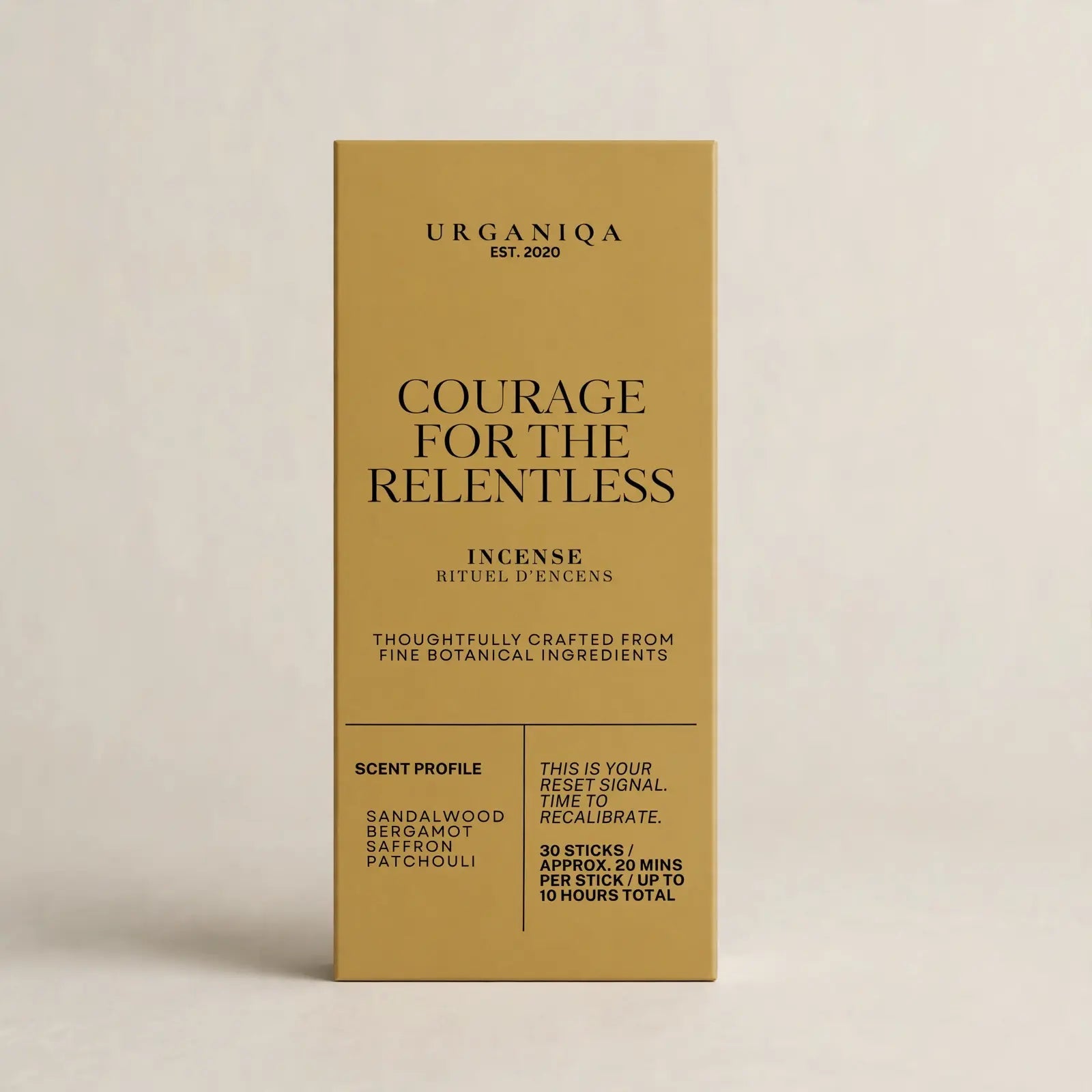Courage for the Relentless Incense | Grounded Collection - Urganiqa