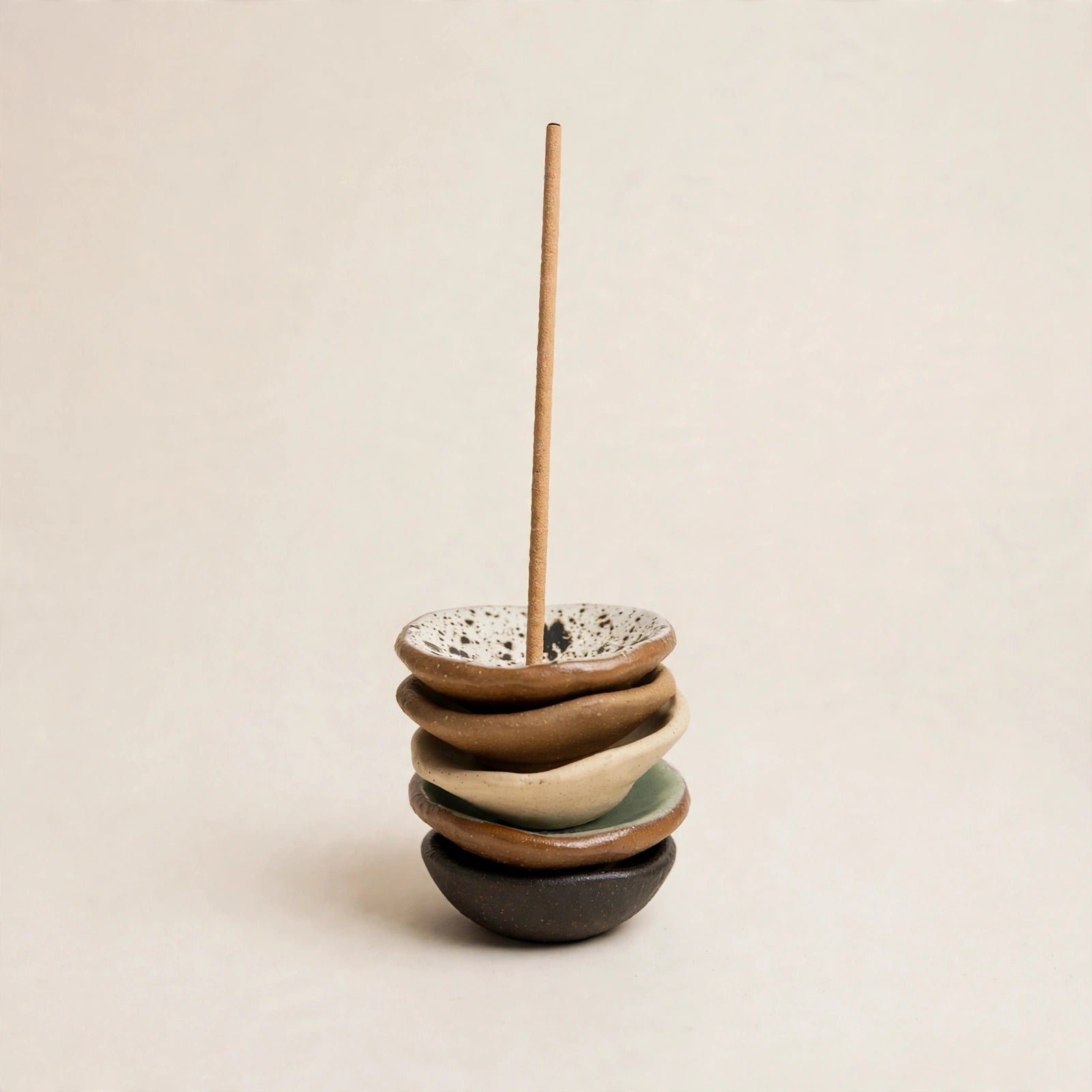 Foraged Bean Ceramic Incense Holder - Urganiqa