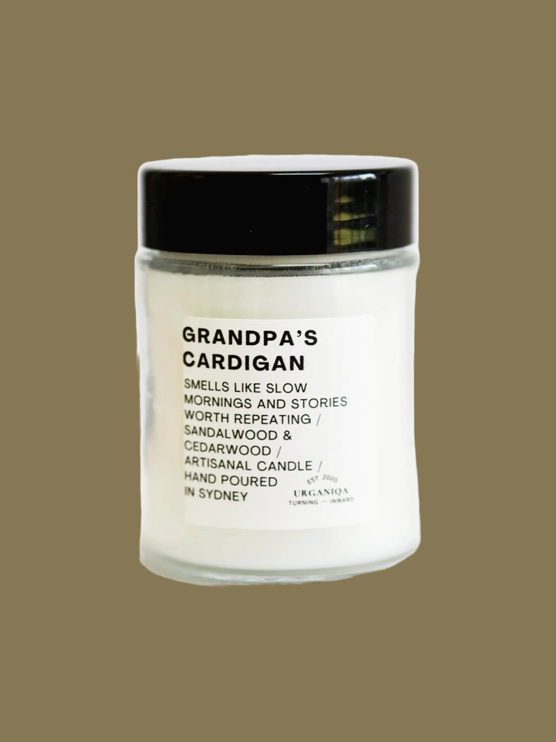 Grandpa's Cardigan Scented Candle | Unfiltered Collection - Urganiqa