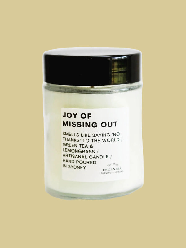 Joy of Missing Out Scented Candle | Unfiltered Collection - Urganiqa
