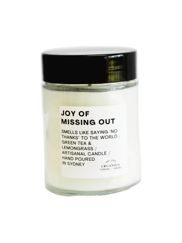 Joy of Missing Out Scented Candle | Unfiltered Collection - Urganiqa