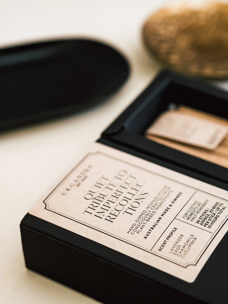 Quiet Tribute to Imperfect Recollections Incense | Grounded Collection - Urganiqa