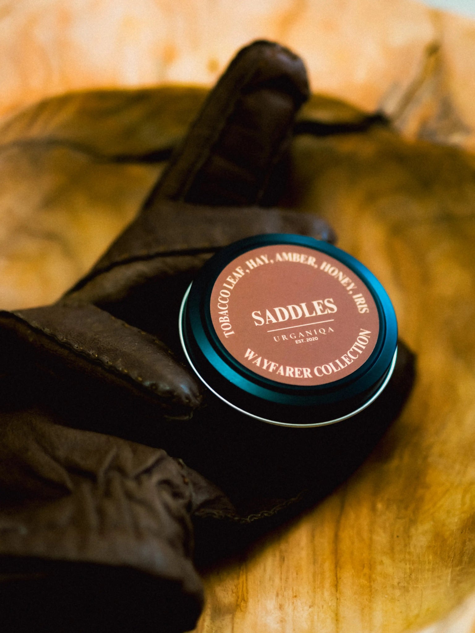 Saddles Soy Candle Mini Gallon | Wayfarer Collection - Urganiqa