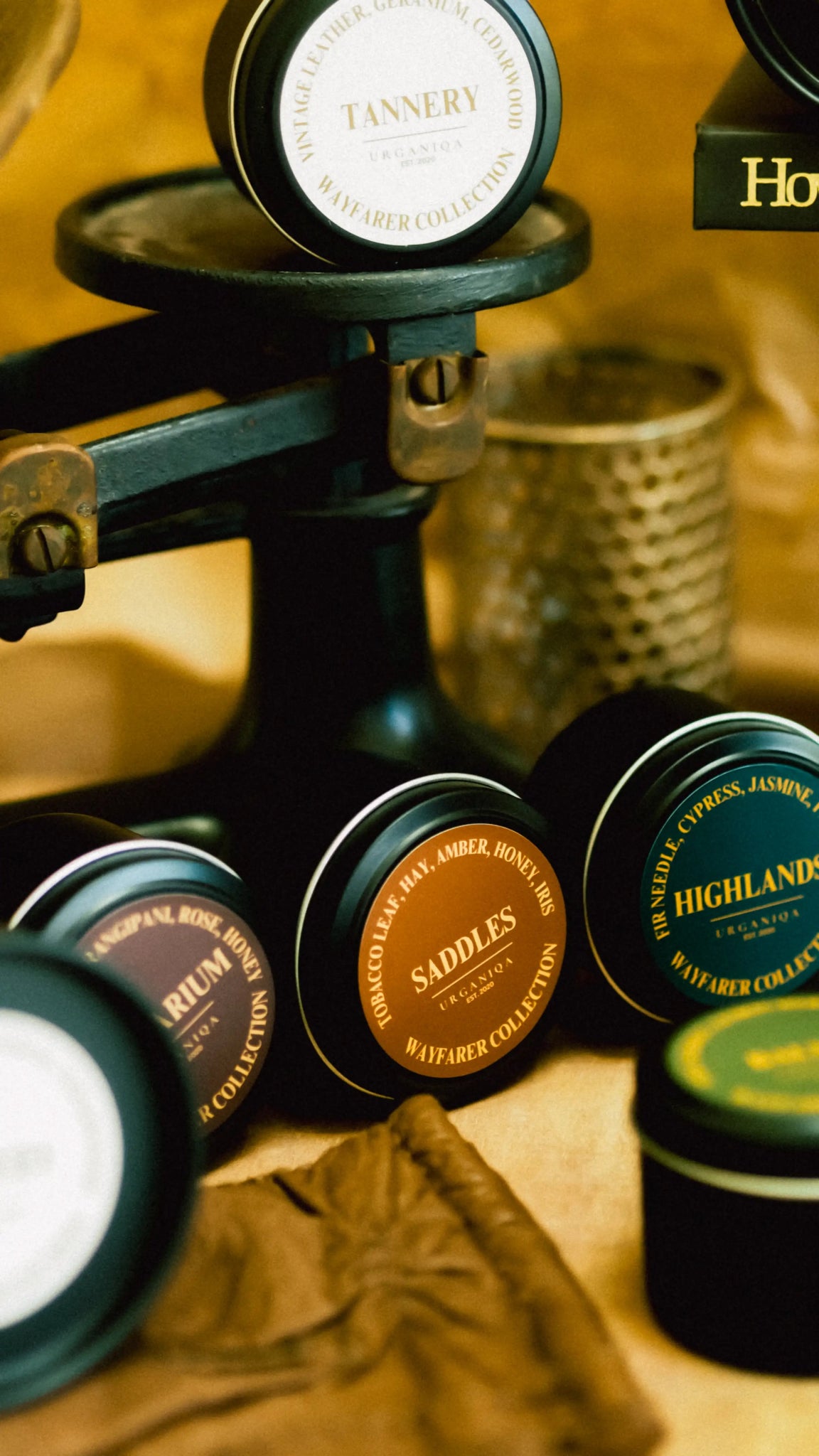 Saddles Soy Candle Travel Tin | Wayfarer Collection - Urganiqa