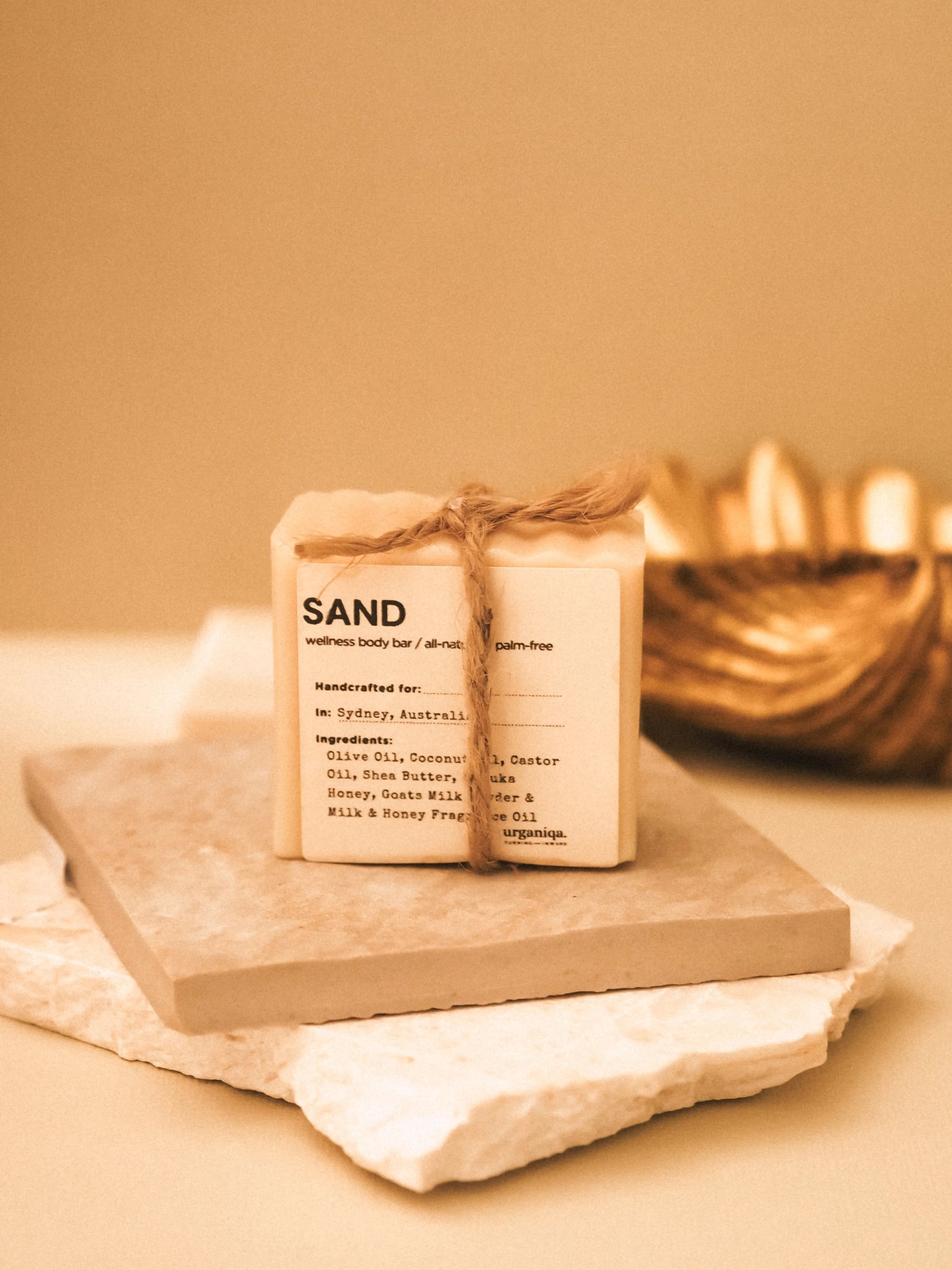 Sand All - Natural Naked Soap Palm - free & Cruelty - free | Guapa Collection - Urganiqa