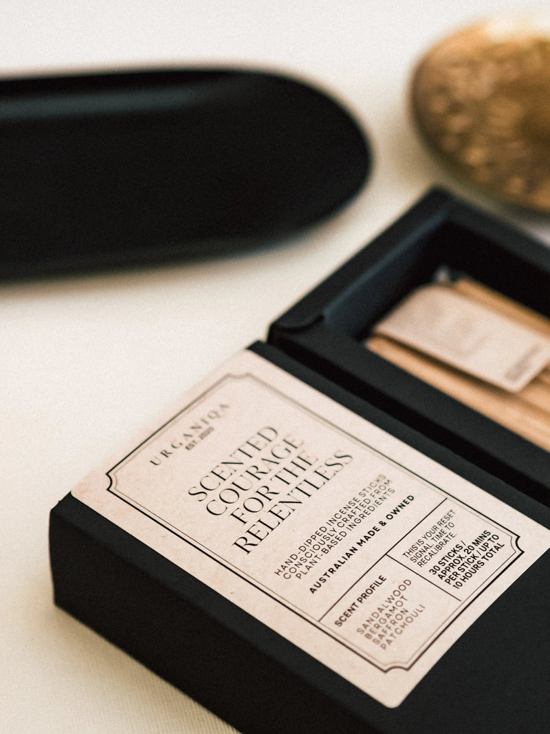 Scented Courage for the Relentless Incense | Grounded Collection - Urganiqa
