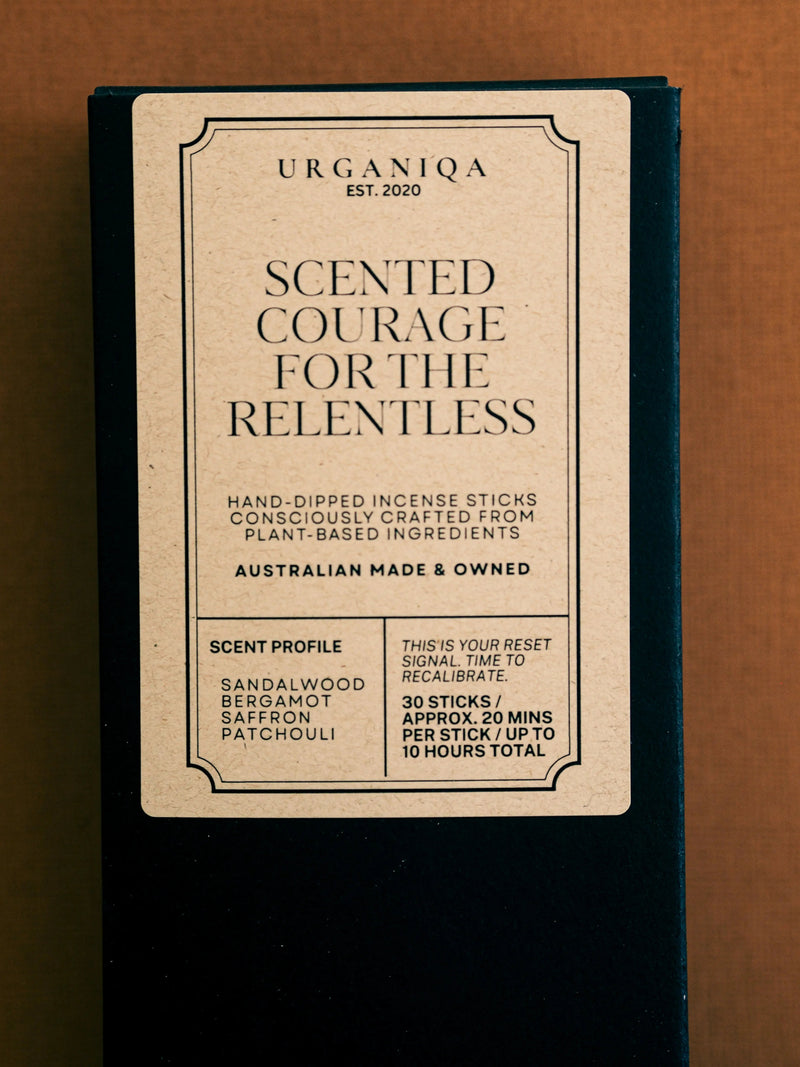 Scented Courage for the Relentless Incense | Grounded Collection - Urganiqa