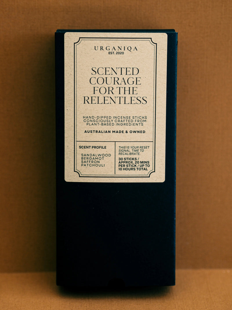 Scented Courage for the Relentless Incense | Grounded Collection - Urganiqa