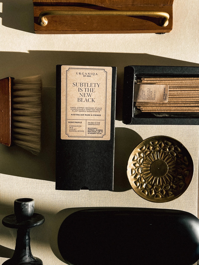 Subtlety is the New Black Incense | Grounded Collection - Urganiqa