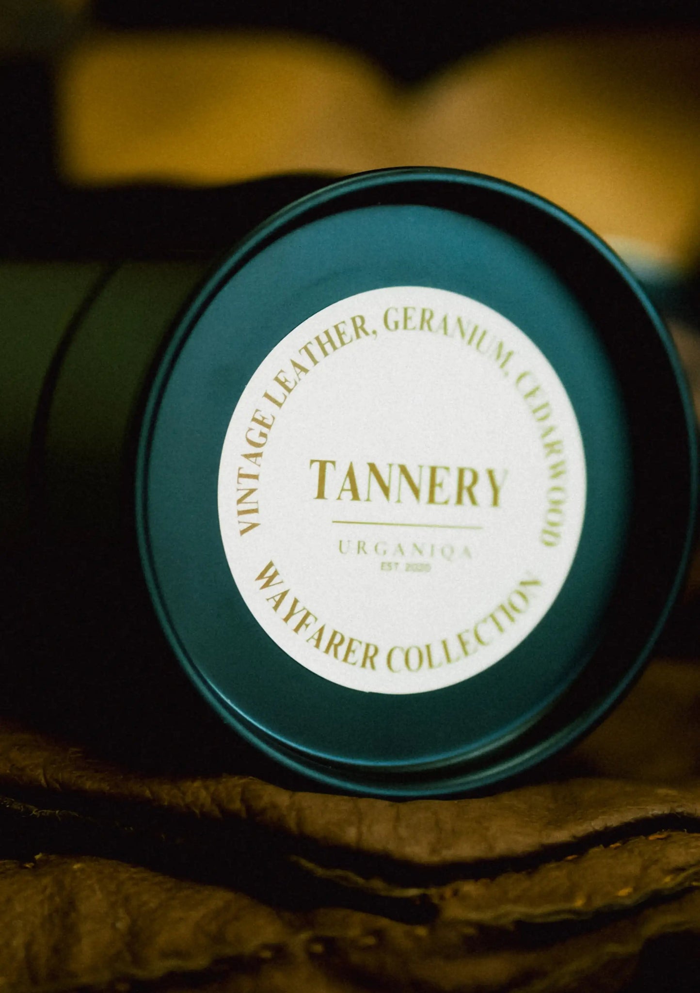 Tannery Soy Candle Mini Gallon | Wayfarer Collection - Urganiqa