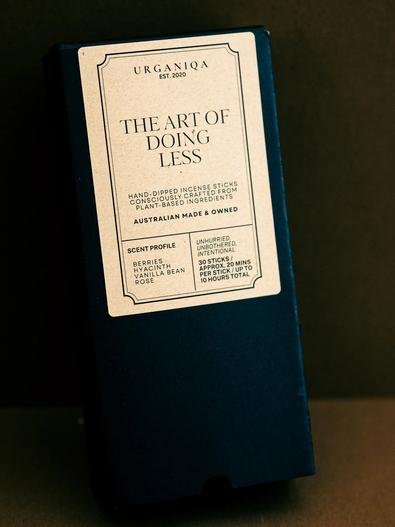 The Art of Doing Less Incense | Grounded Collection - Urganiqa