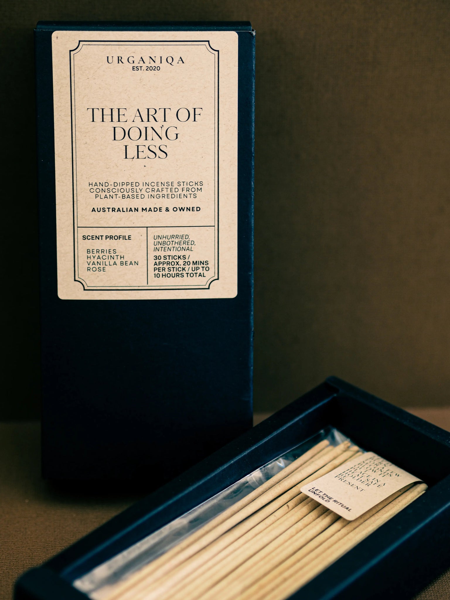 The Art of Doing Less Incense | Grounded Collection - Urganiqa