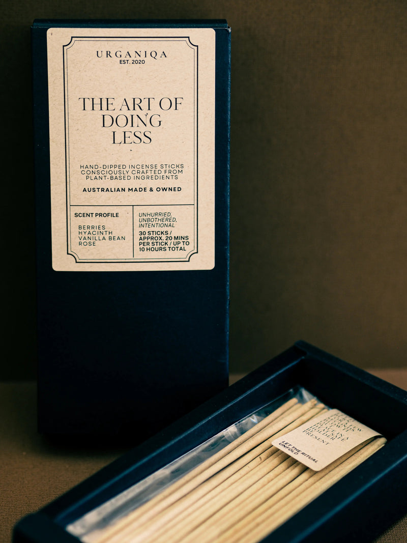The Art of Doing Less Incense | Grounded Collection - Urganiqa